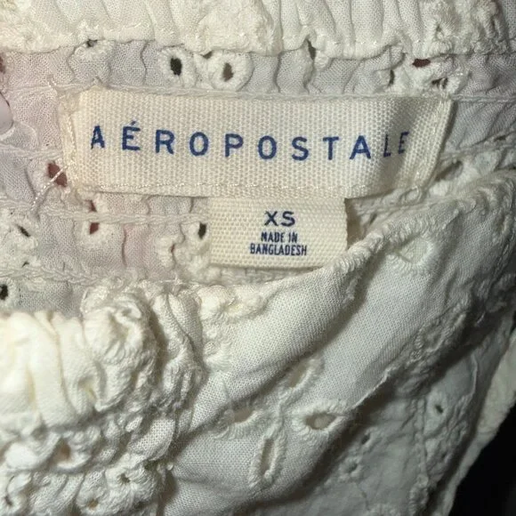 Women's Areopostale Off White Sun Dress - Picture 3 of 3